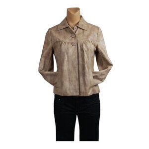600 West Vintage Textured Leather Jacket